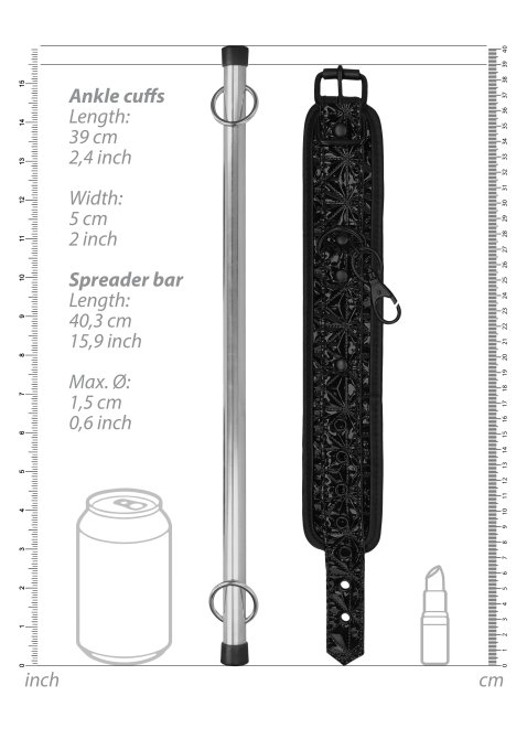 Barre d'attache pour les chevilles Luxury 40cm